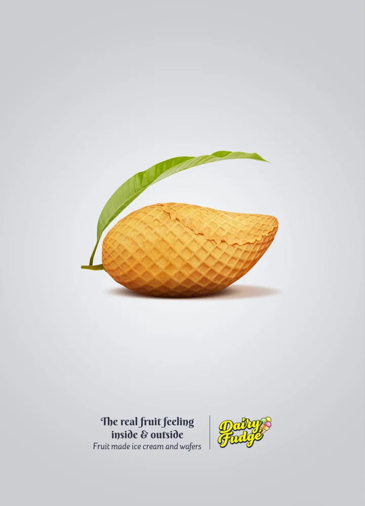 Dairy Fudge print ad: Mango