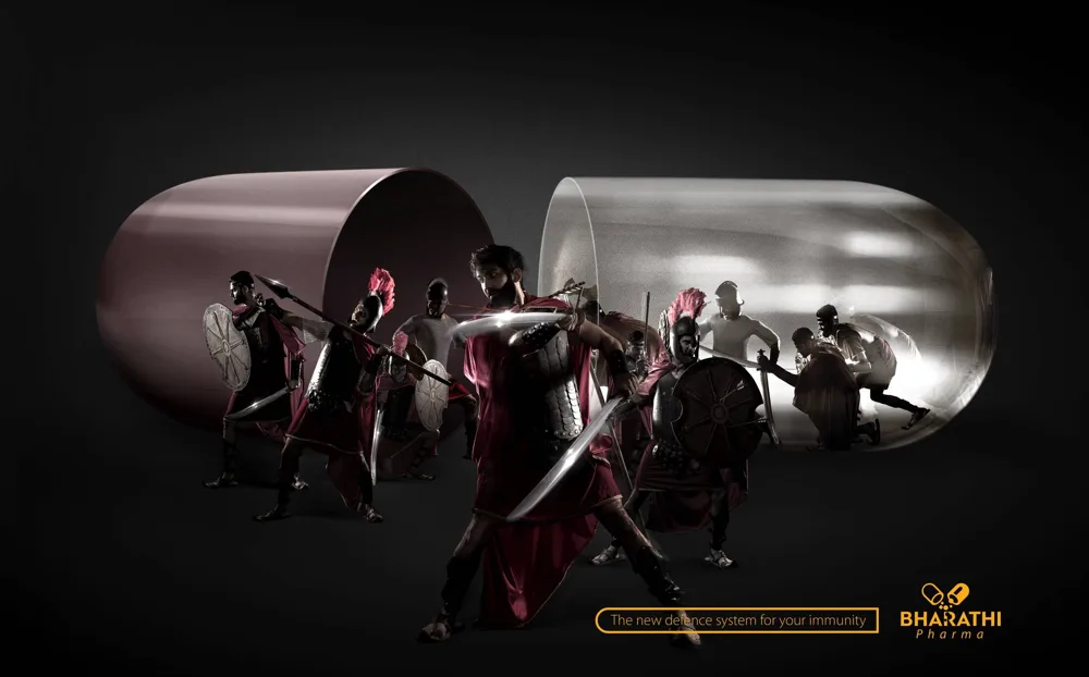 Bharathi Pharma print ad: Pharma 1