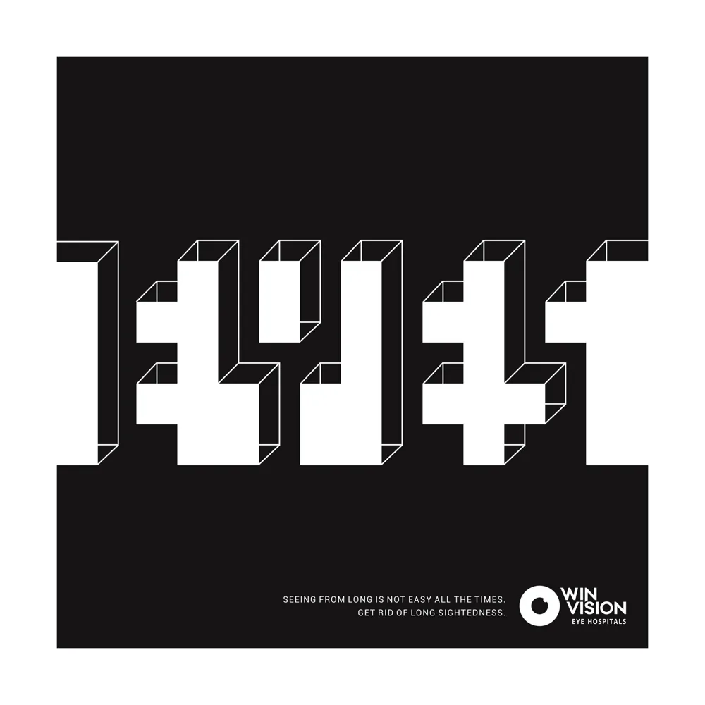 Win Vision Eye Hospital print ad: Eyes